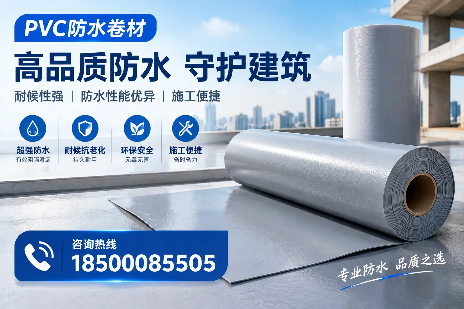 PVC防水卷材的防水效果评测，适合恩施的科学依据